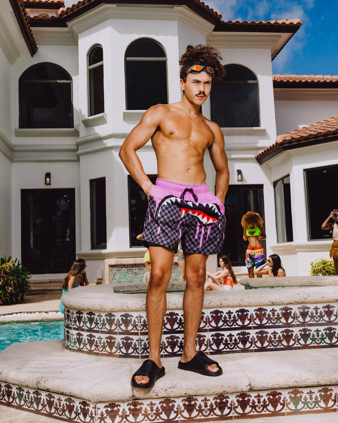 Sprayground - OCEAN DRIP CHECK SWIM SHORT