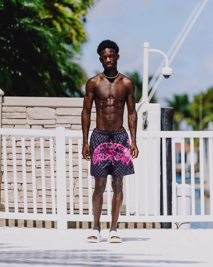 Sprayground - PINK PANTHER DIAMOND SHARK SWIM SHORTS