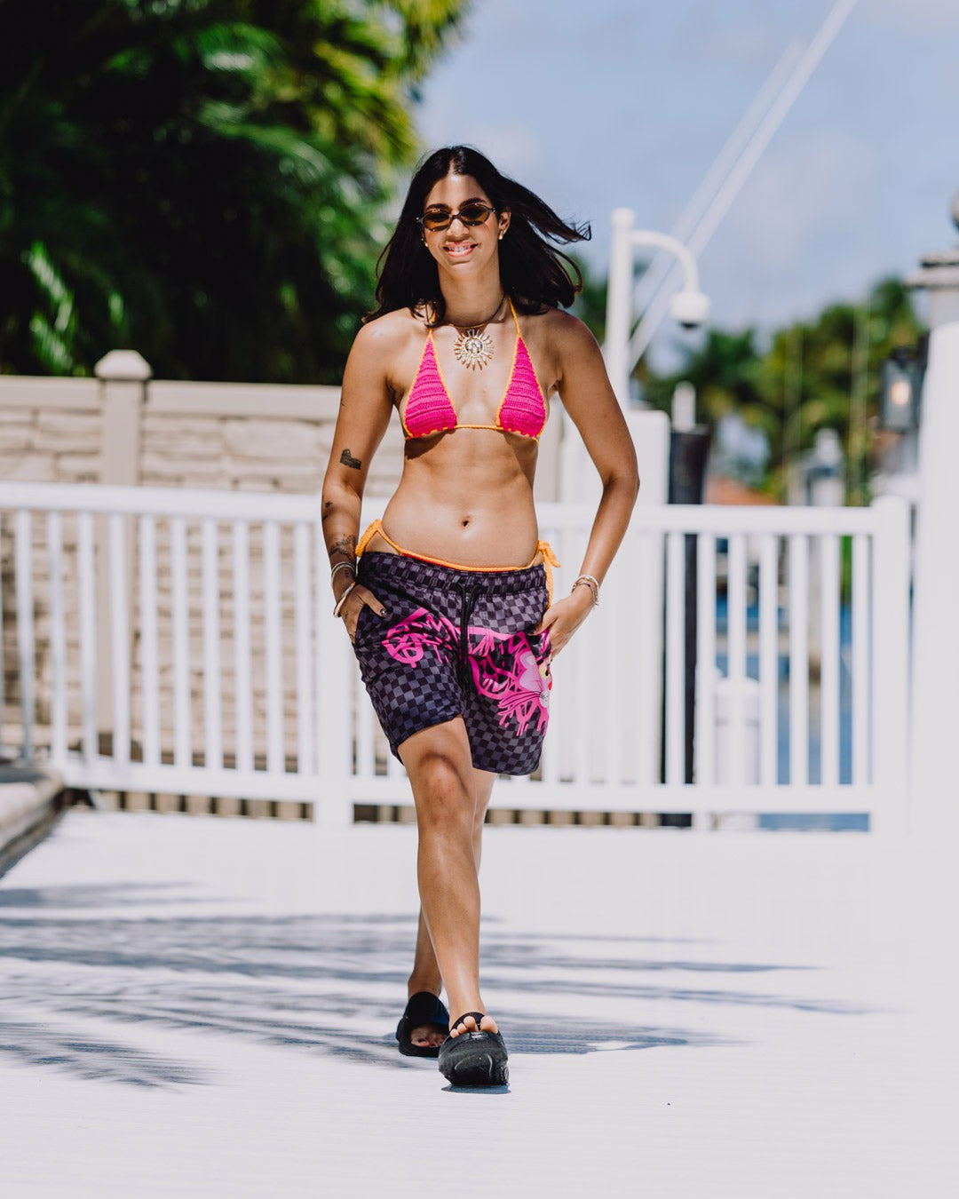 Sprayground - PINK PANTHER DIAMOND SHARK SWIM SHORTS