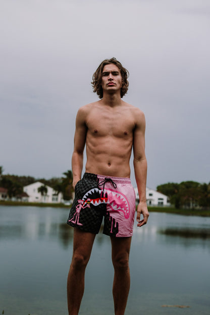 Sprayground - PINK PANTHER PINK PAINTER SWIM SHORTS