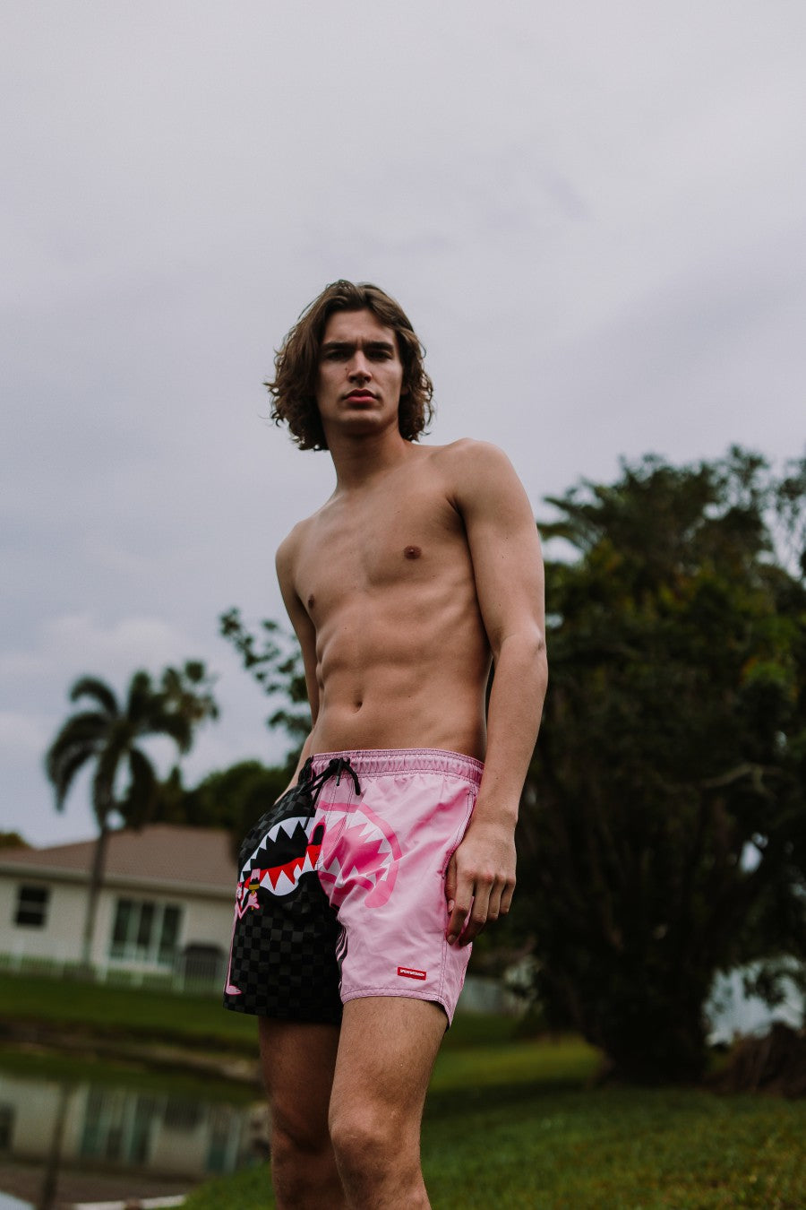 Sprayground - PINK PANTHER PINK PAINTER SWIM SHORTS