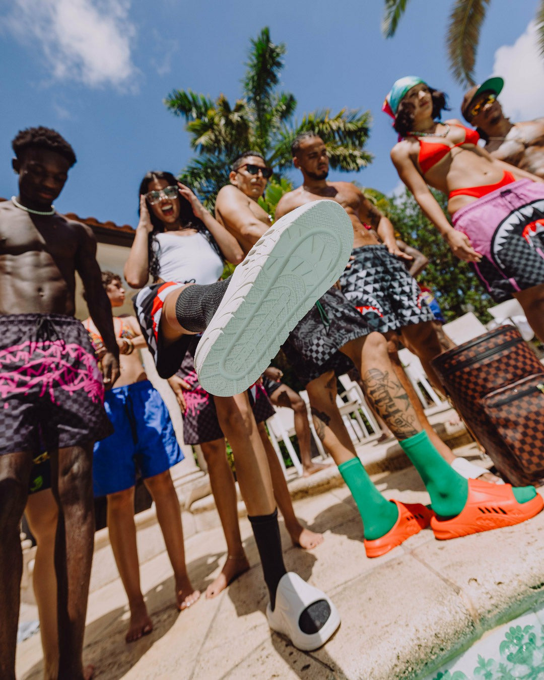 Sprayground - SHARK SLIDE (WHT)