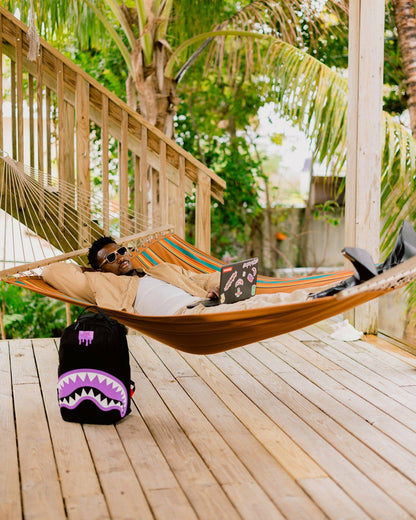 Sprayground - SHARK CENTRAL PASSPORT (PURPLE) BACKPACK