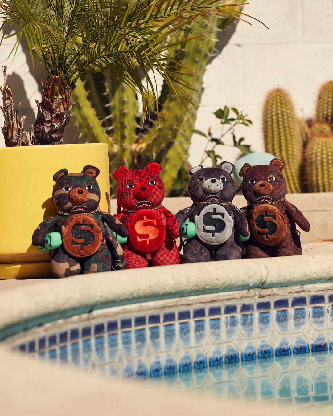 Sprayground - BEARCUB BACKPACK - CAMOCHECK MONEYBEAR