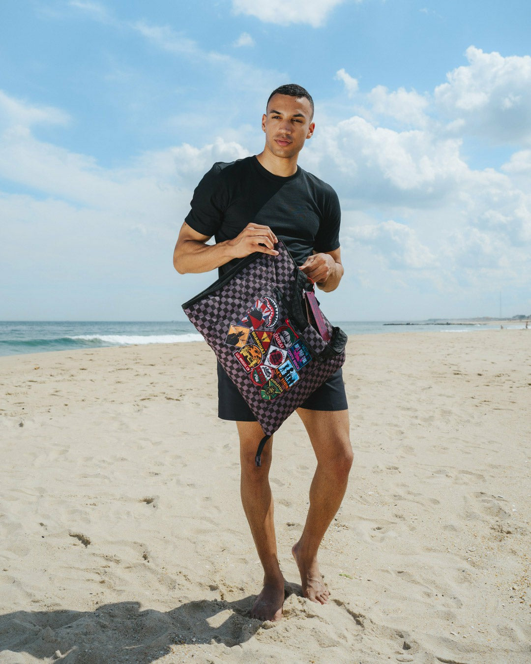 Sprayground - GLOBAL MOGUL UNLIMITED MILES PACKABLE BEACH MAT BLANKET WATER RESISTAN