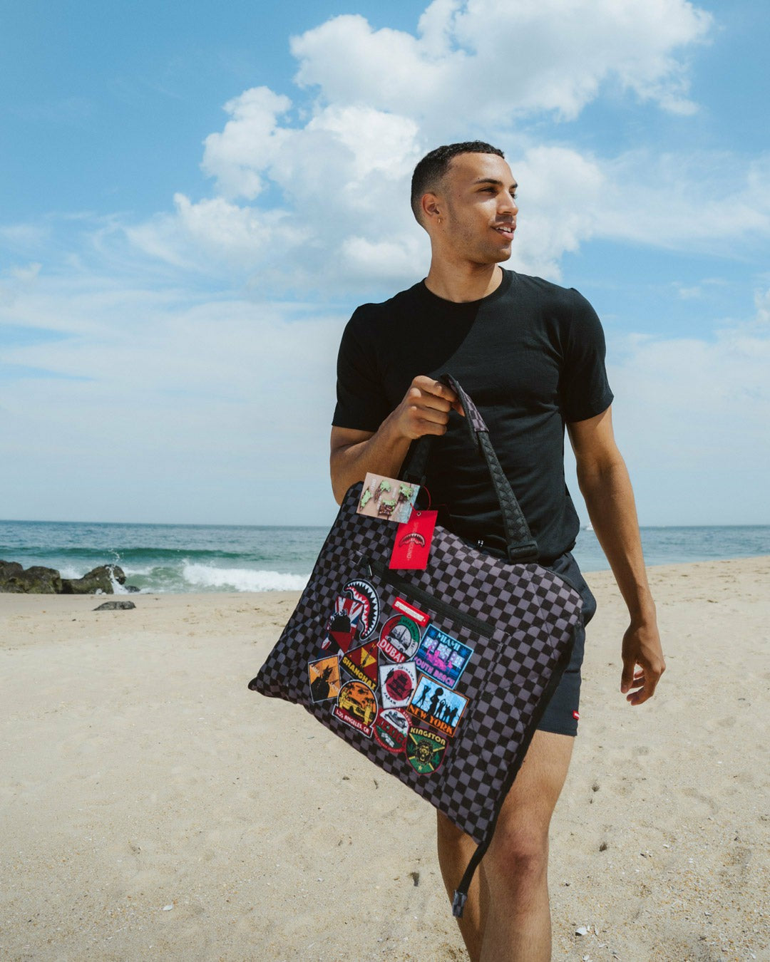 Sprayground - GLOBAL MOGUL UNLIMITED MILES PACKABLE BEACH MAT BLANKET WATER RESISTAN