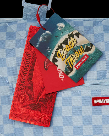 Sprayground - SHARK ISLAND PACKABLE BEACH MAT BLANKET WATER RESISTANT CONVERTIBLE TO