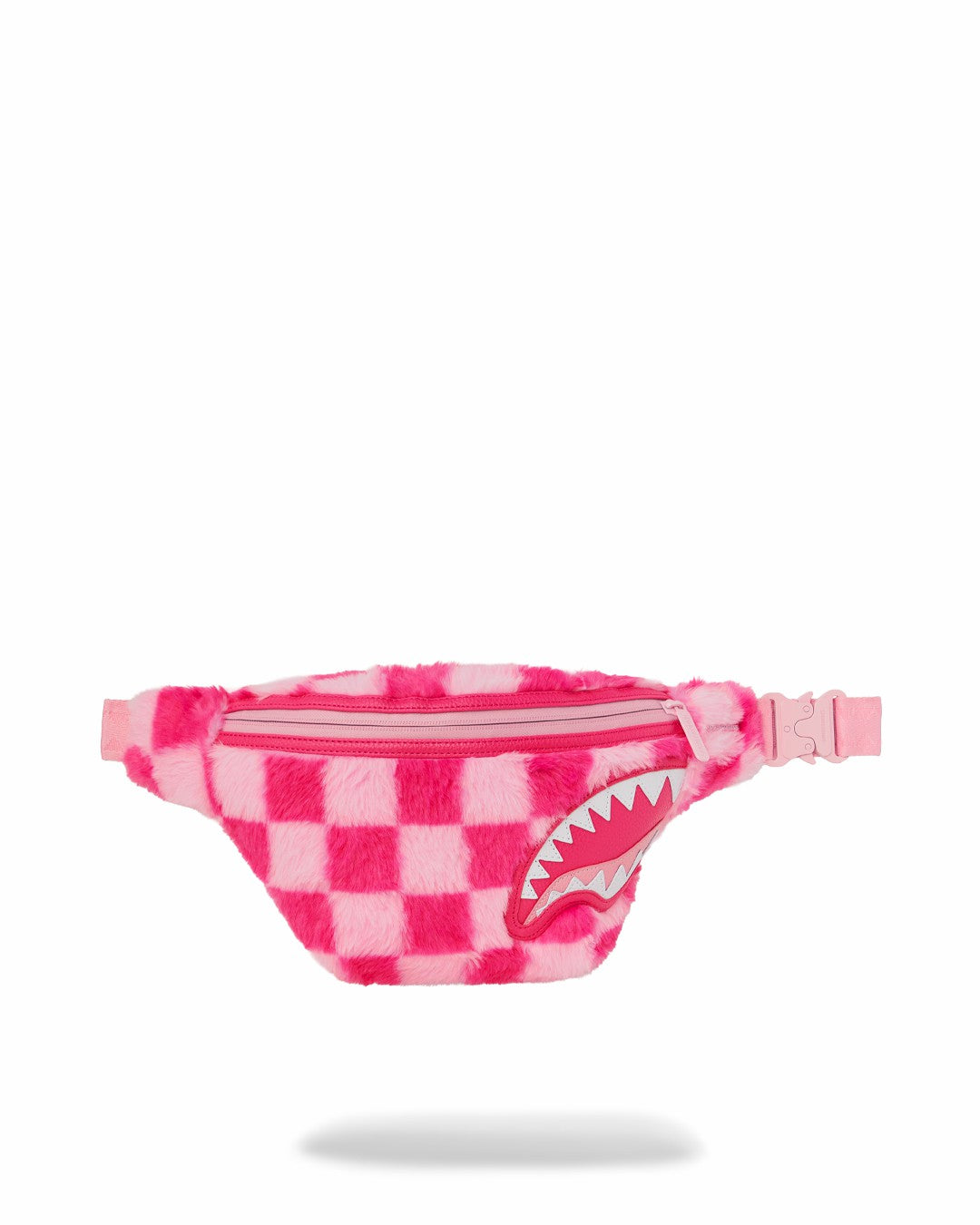 Sprayground - FURZILLA SHARK (PINK CHECK) SAVVY CROSSBODY