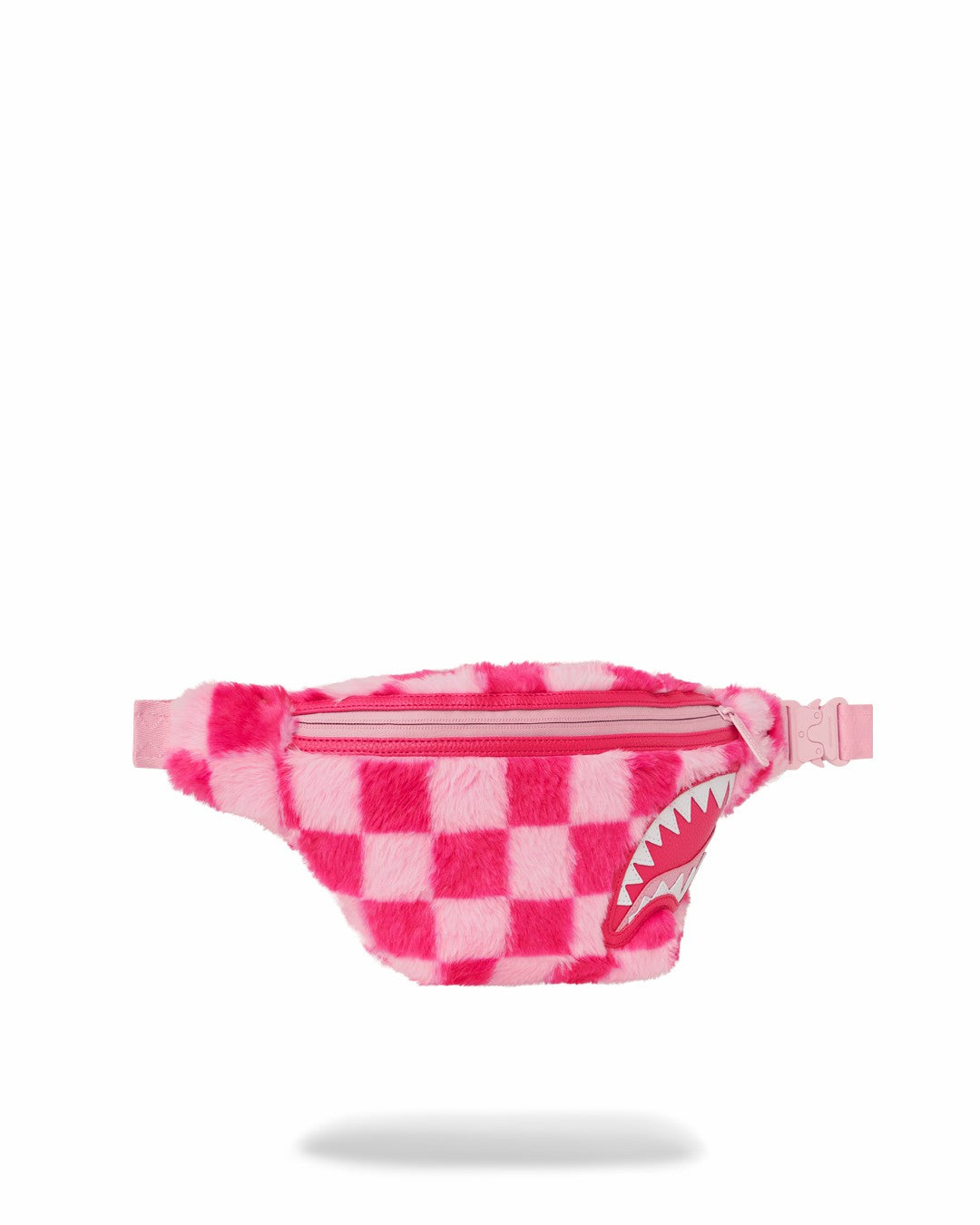 Sprayground - FURZILLA SHARK (PINK CHECK) SAVVY CROSSBODY