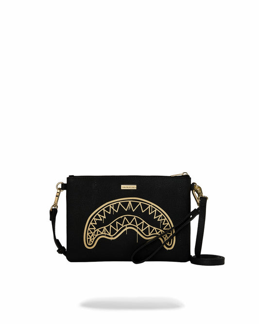 Sprayground - GOLD FANG CROSSOVER CLUTCH