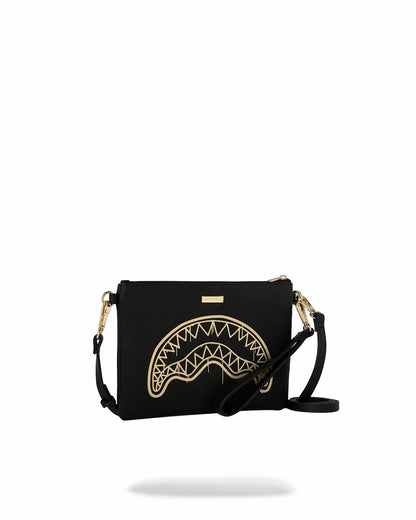 Sprayground - GOLD FANG CROSSOVER CLUTCH