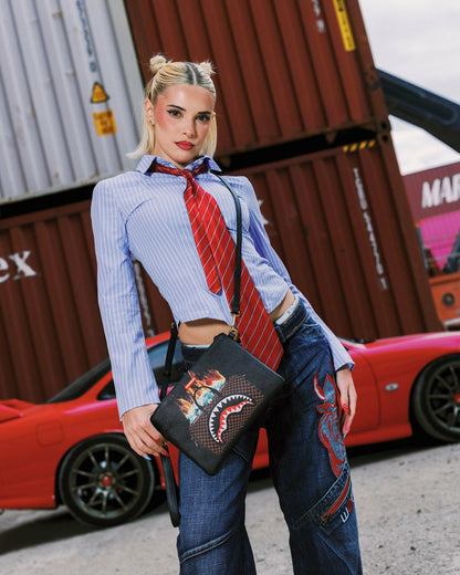 Sprayground - MONEY BAG DOUBLE TAKE CROSSOVER CLUTCH