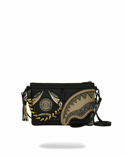 Sprayground - A.I. AFRICAN INTELLIGENCE SHARKS OF THE GOLD OCEAN CROSSOVER CLUTCH -