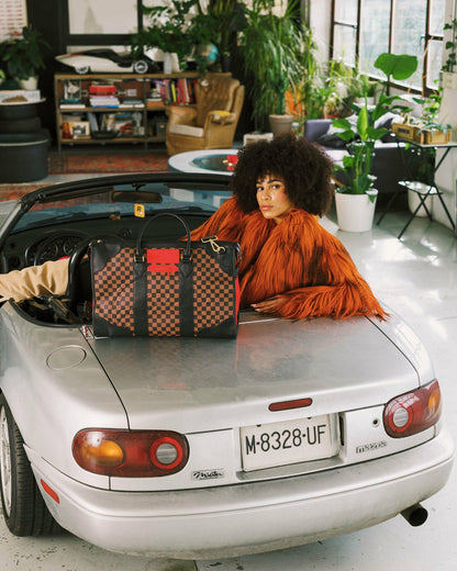 Sprayground - KATANA CHECK BOSS PYRAMID DUFFLE