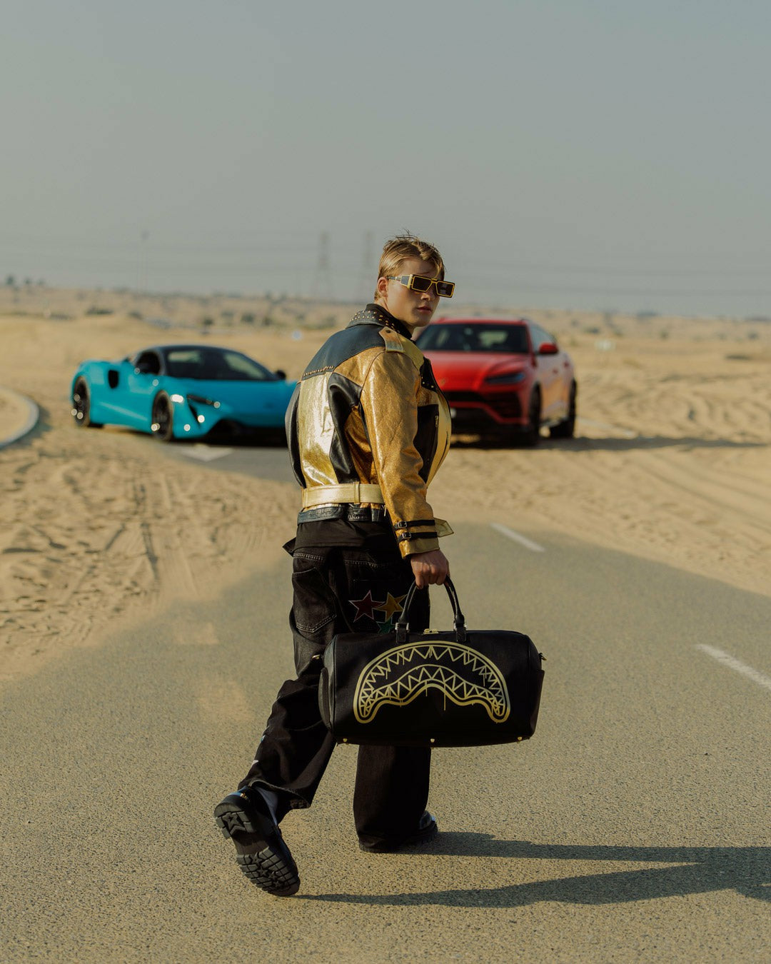Sprayground - GOLD FANG DUFFLE