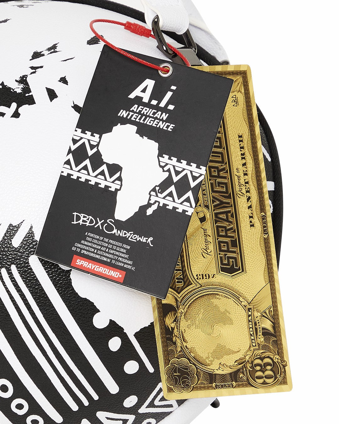 Sprayground - A.I.8 AFRICAN INTELLIGENCE - ORIGIN STORY GLOBE BAG