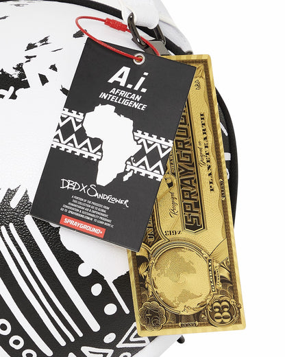 Sprayground - A.I.8 AFRICAN INTELLIGENCE - ORIGIN STORY GLOBE BAG