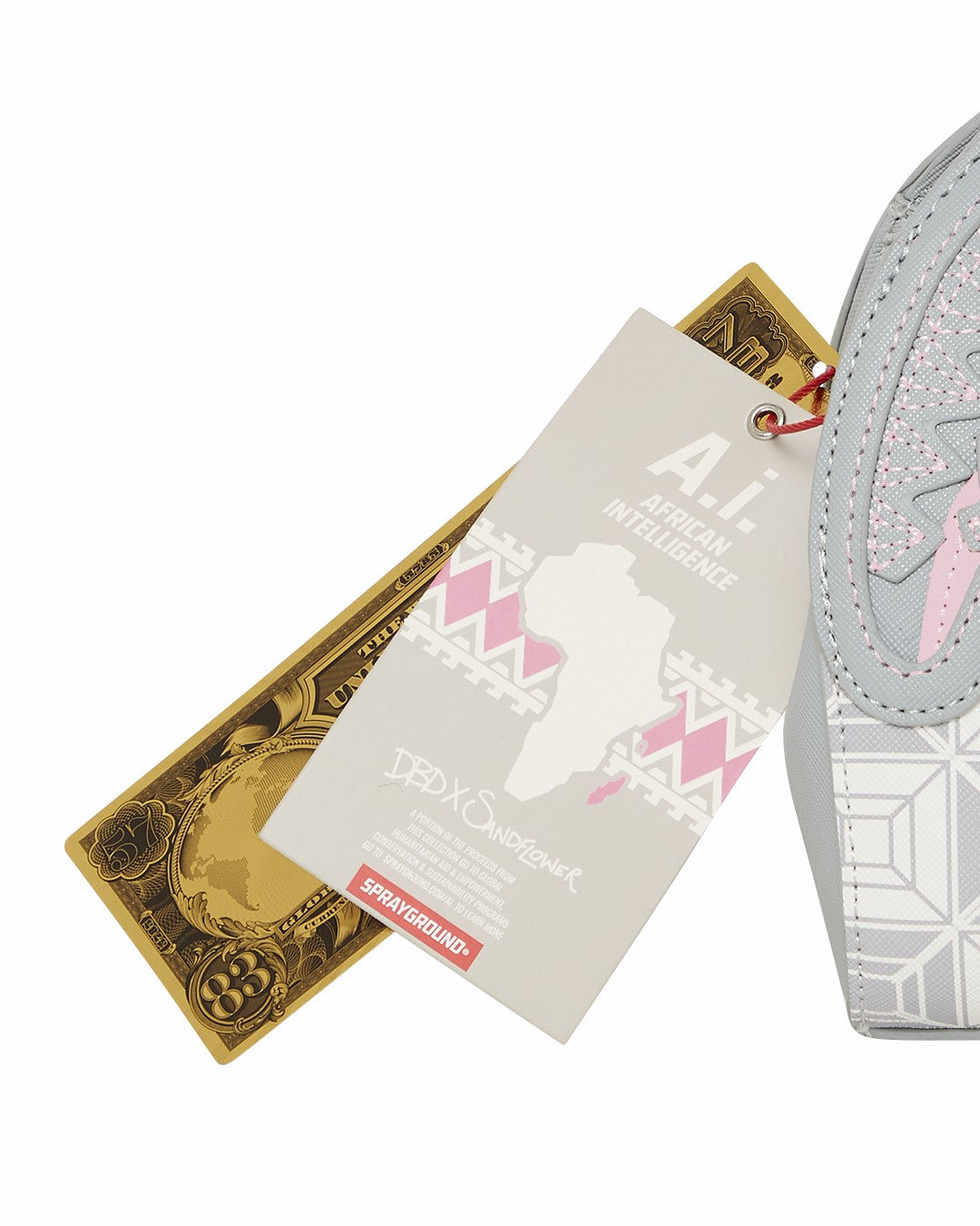 Sprayground - A.I.8 AFRICAN INTELLIGENCE BOOKED & BUSY SHARK HANDBAG