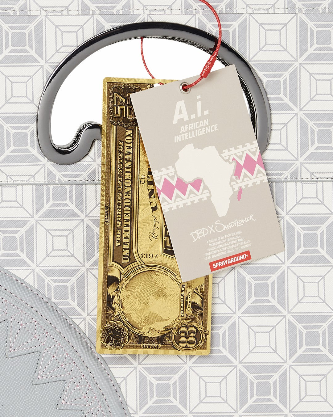 Sprayground - A.I.8 AFRICAN INTELLIGENCE BOOKED & BUSY CITY SAVVY HANDBAG