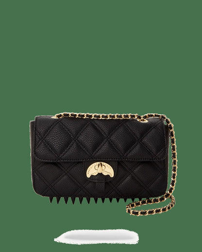 Sprayground - NOIR QUILT GOLD CHAIN SHARK HANDBAG
