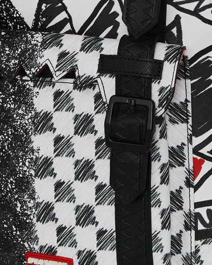 Sprayground - SCRIBBLE DRIBBLE CHECK HILLS BACKPACK