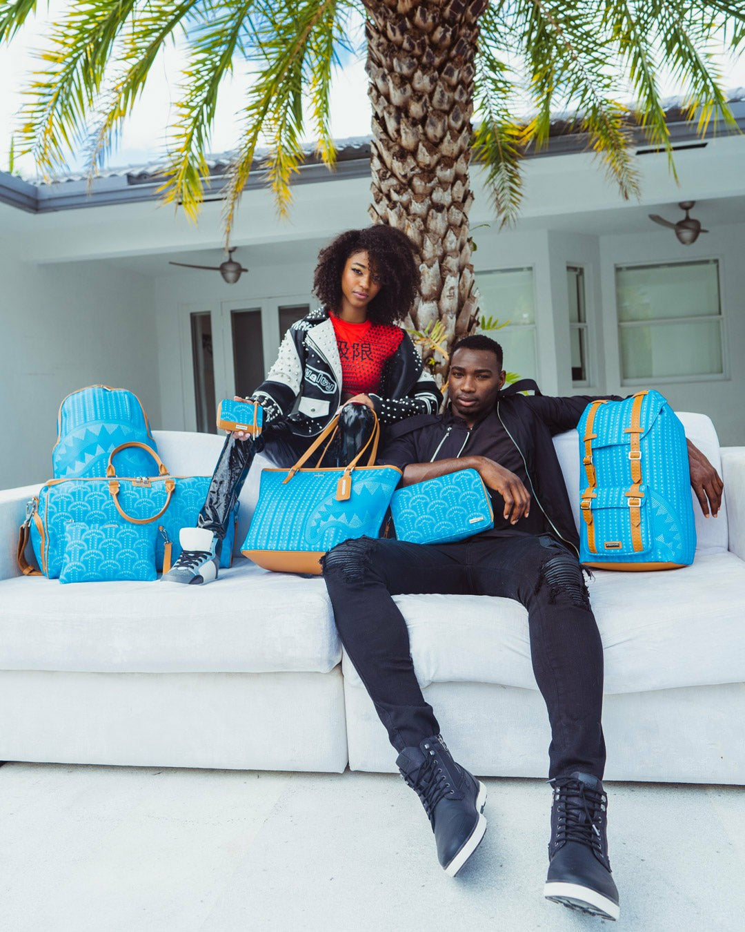 Sprayground - ILLUCHAINS TURQ HILLS BACKPACK