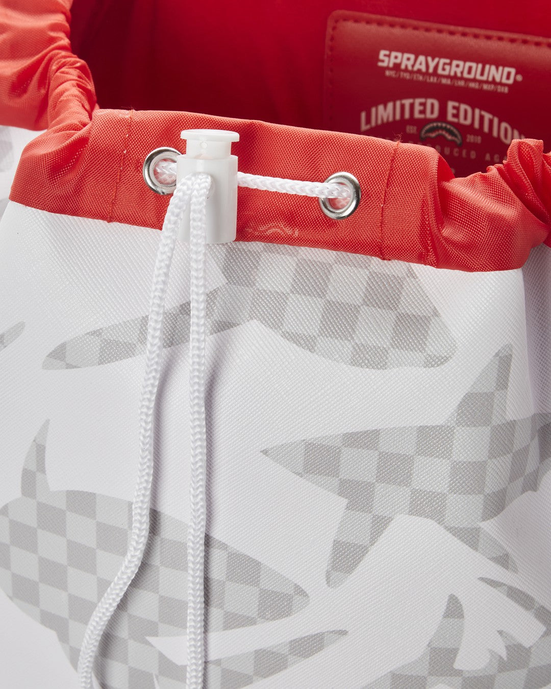 Sprayground - SHARK CHECK (WHITE) HILLS BACKPACK