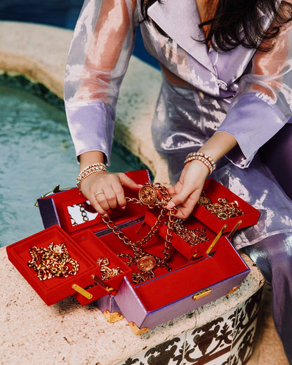 Sprayground - SHARKS OF THE GOLD OCEAN JEWELRY CASE