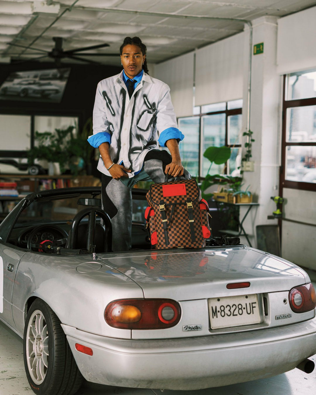 Sprayground - KATANA CHECK BOSS MONTE CARLO BACKPACK