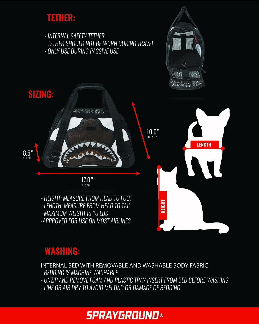 Sprayground - V.V.I.P. PET CARRIER