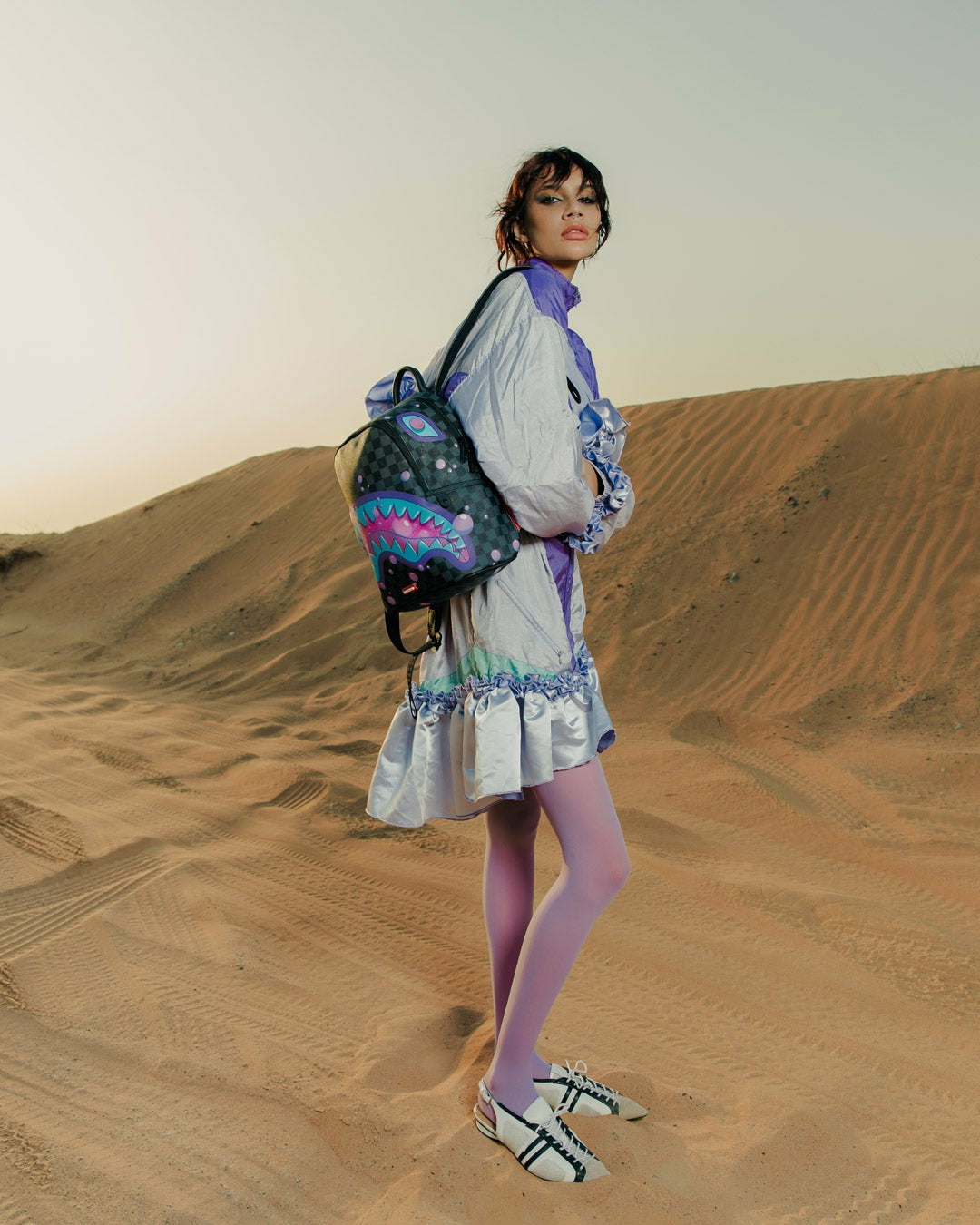 Sprayground - PURPLE SLIME SHARK SAVAGE BACKPACK