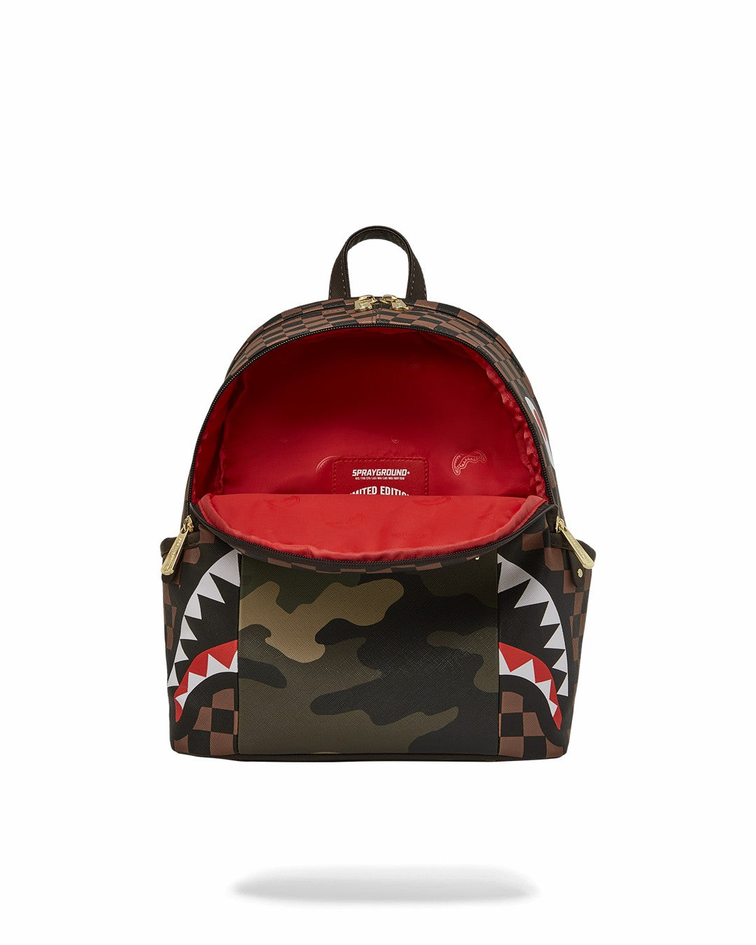 Sprayground - EXTERIOR GOLD ZIP POCKET SHARKS IN PARIS SAVAGE BACKPACK