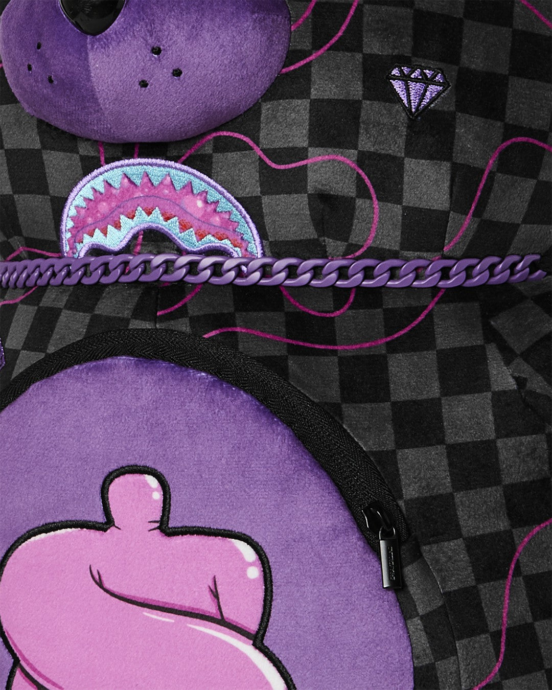 Sprayground - PURPLE SLIME SHARK MONEYBEAR BACKPACK