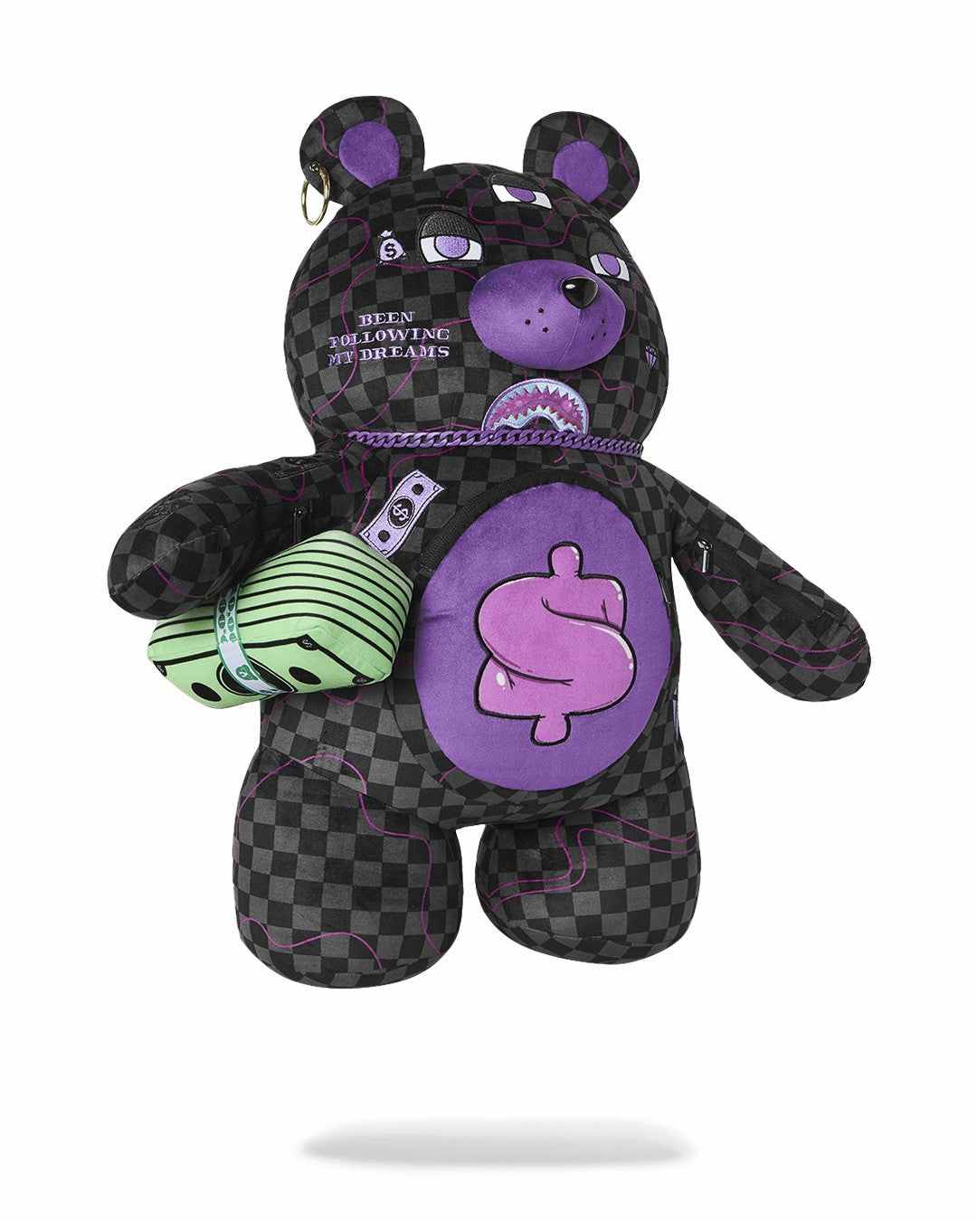 Sprayground - PURPLE SLIME SHARK MONEYBEAR BACKPACK