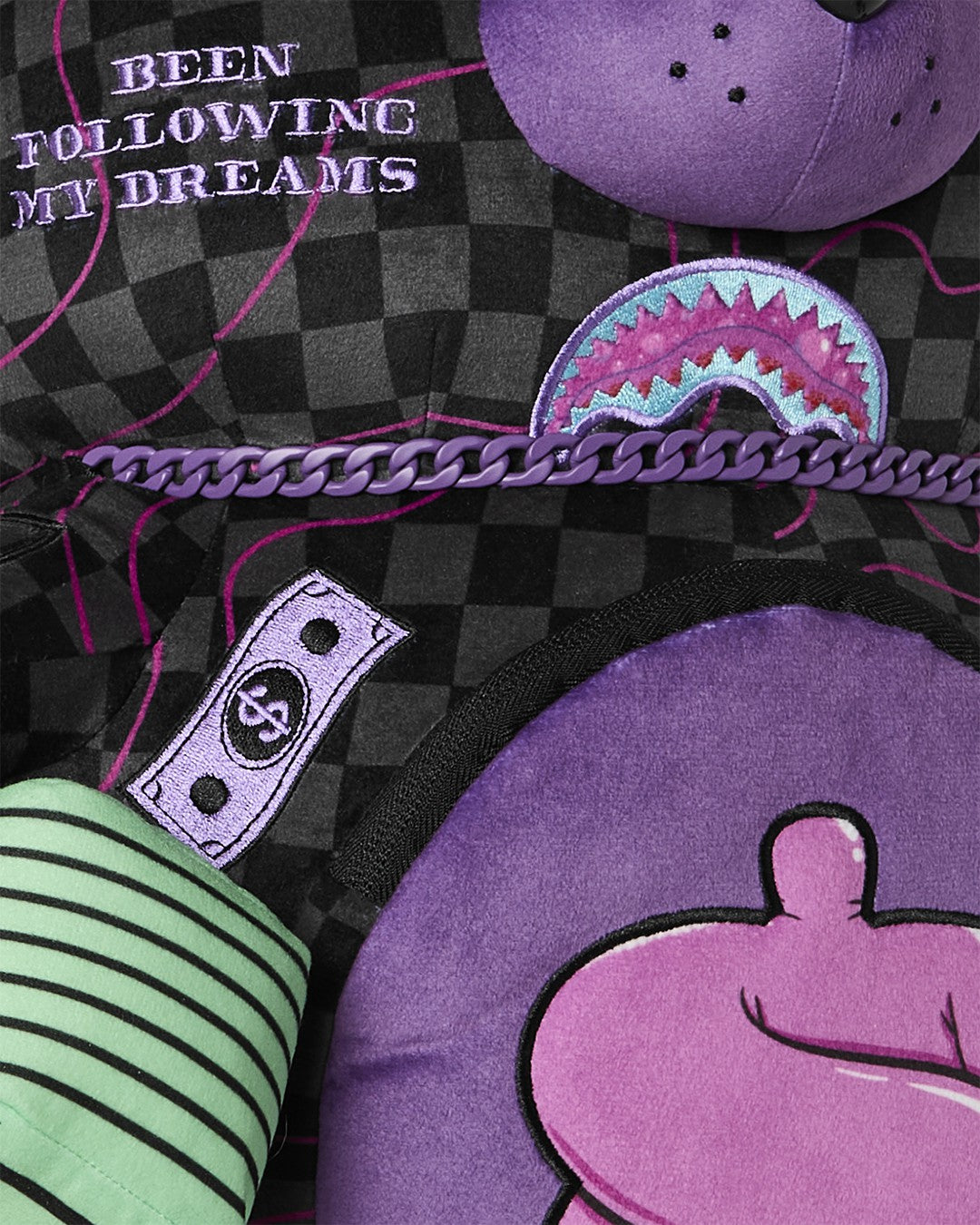 Sprayground - PURPLE SLIME SHARK MONEYBEAR BACKPACK