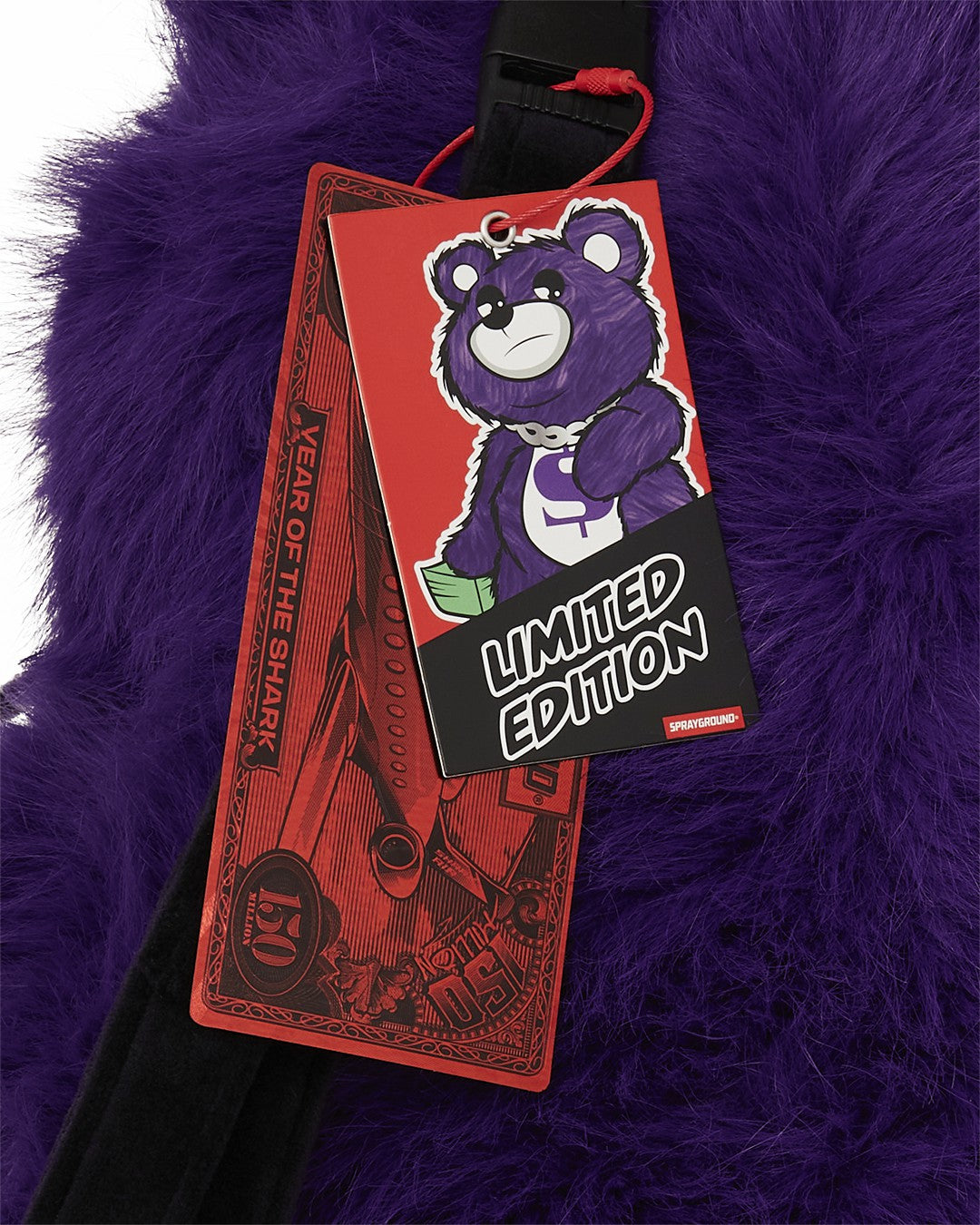Sprayground - FURZILLA SHARK (PURP) MONEYBEAR BACKPACK