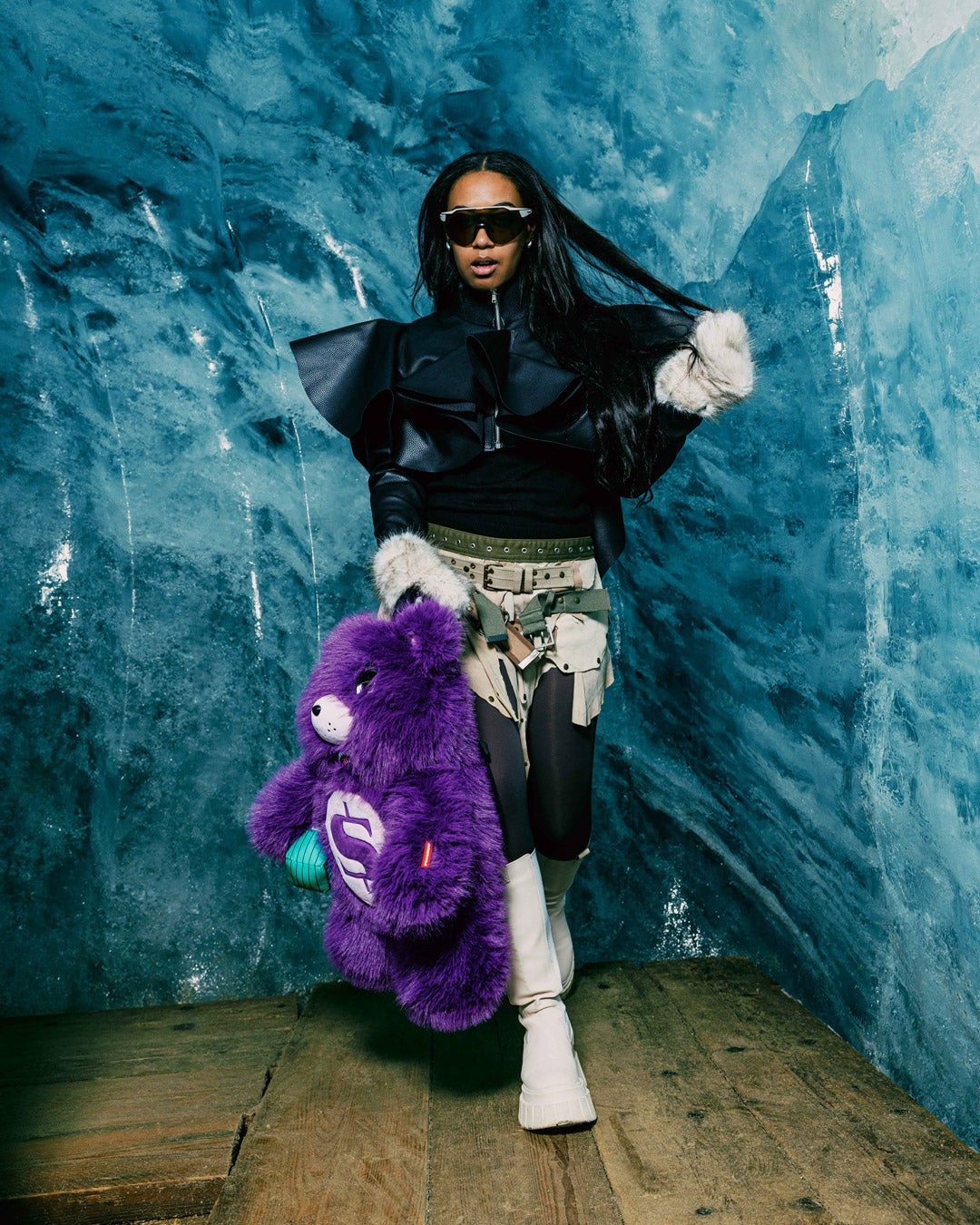 Sprayground - FURZILLA SHARK (PURP) MONEYBEAR BACKPACK
