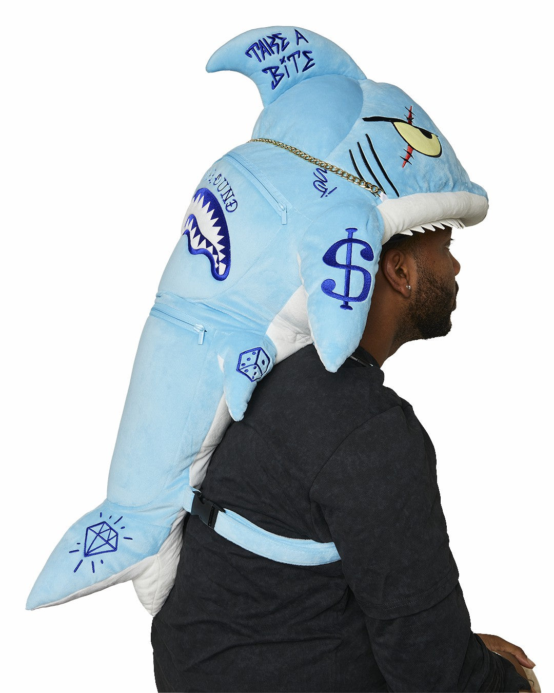 Sprayground - STUFFED SAVAGE HOODY BACKPACK SHARK