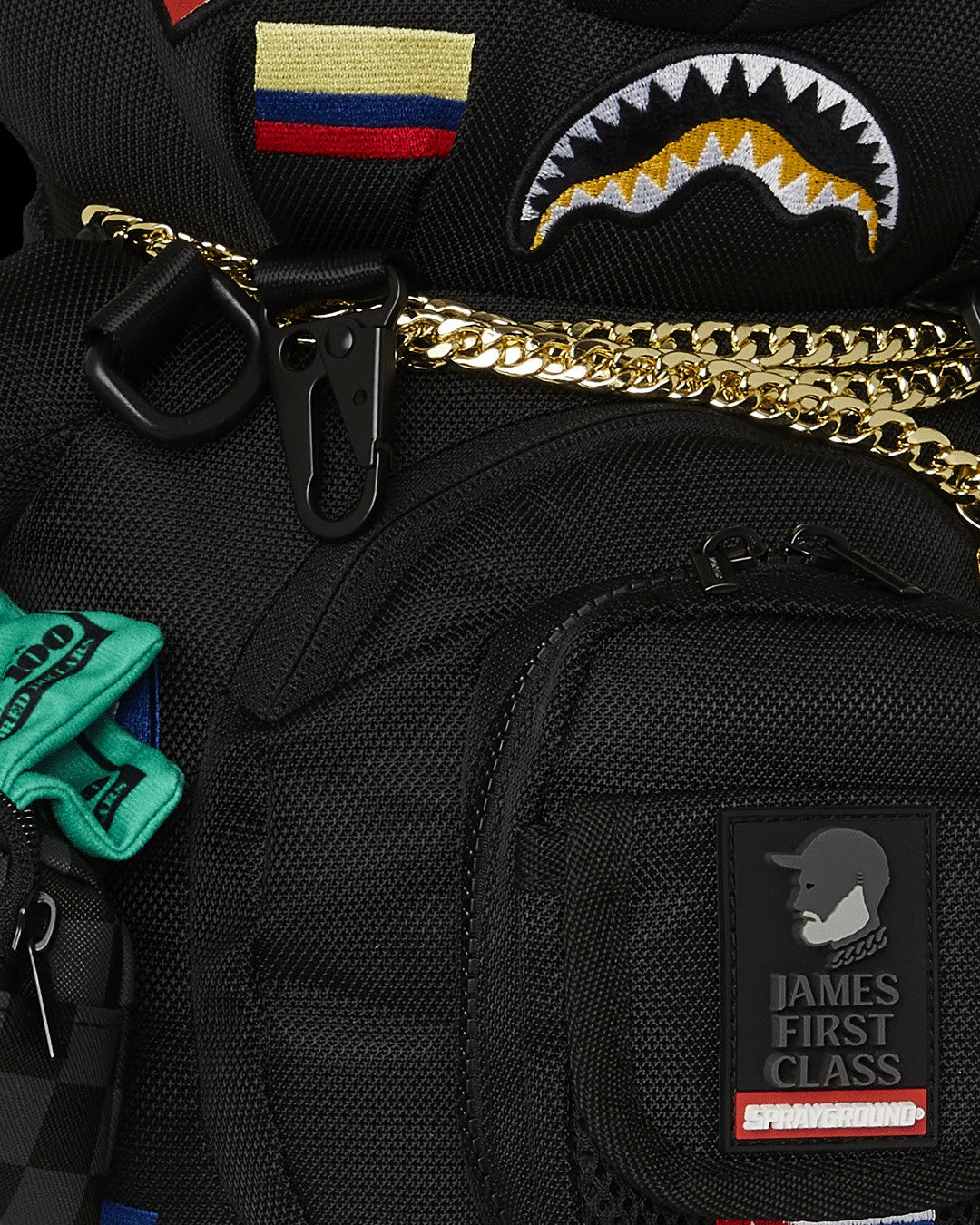 Sprayground - JAMES FIRST CLASS GLOBAL FLAGS MONEYBEAR BACKPACK