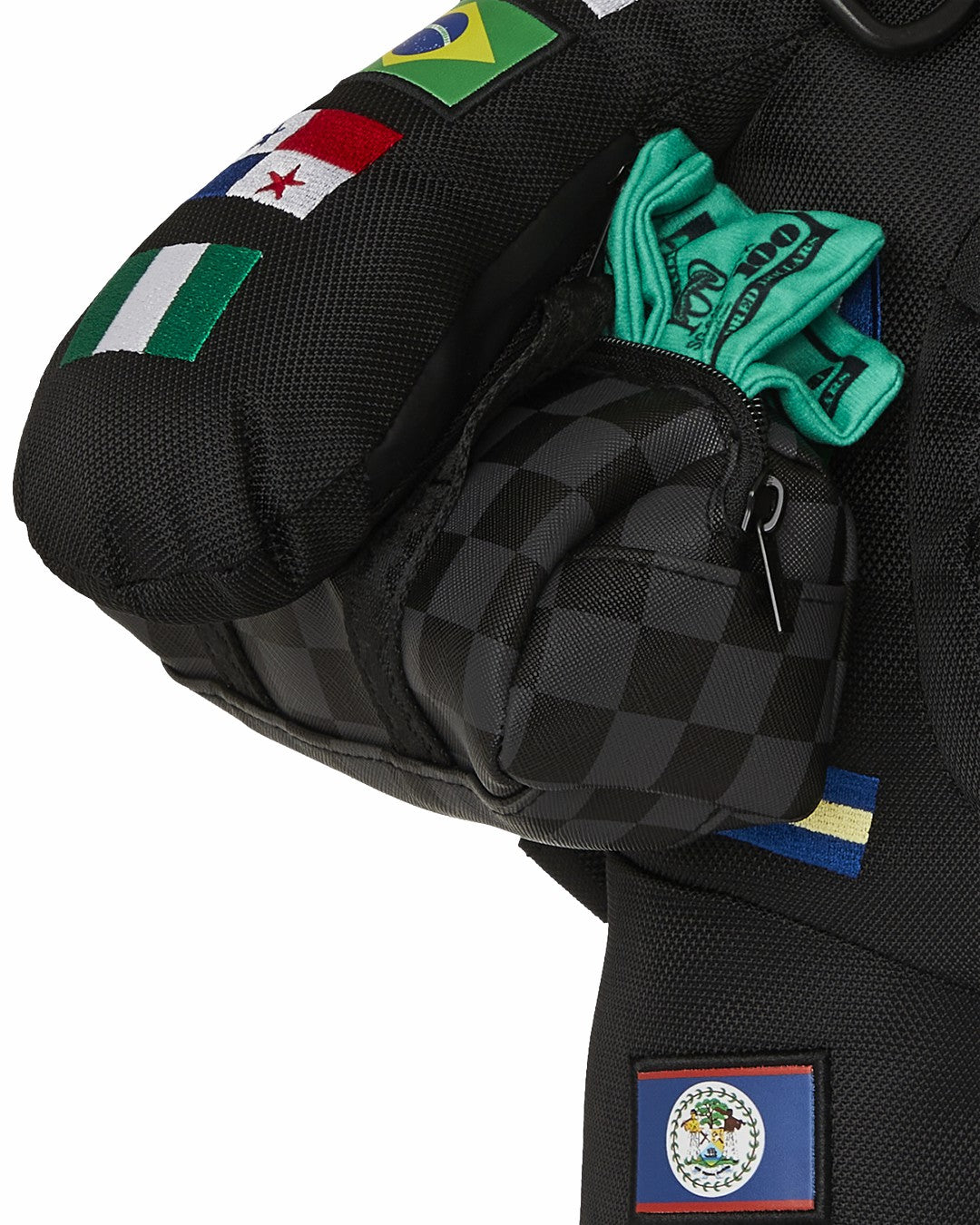 Sprayground - JAMES FIRST CLASS GLOBAL FLAGS MONEYBEAR BACKPACK