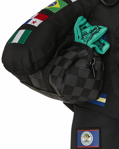 Sprayground - JAMES FIRST CLASS GLOBAL FLAGS MONEYBEAR BACKPACK
