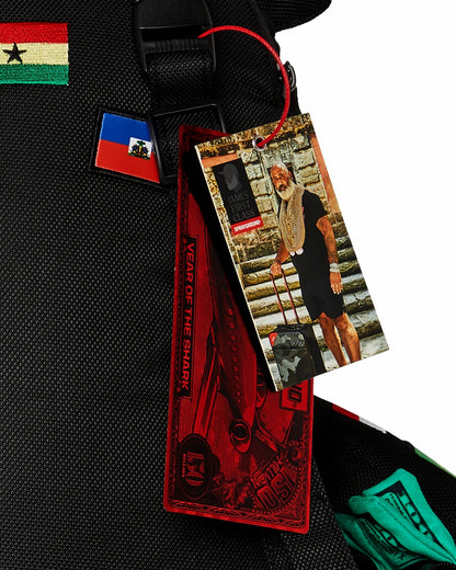Sprayground - JAMES FIRST CLASS GLOBAL FLAGS MONEYBEAR BACKPACK