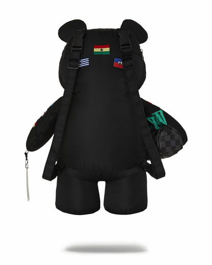 Sprayground - JAMES FIRST CLASS GLOBAL FLAGS MONEYBEAR BACKPACK