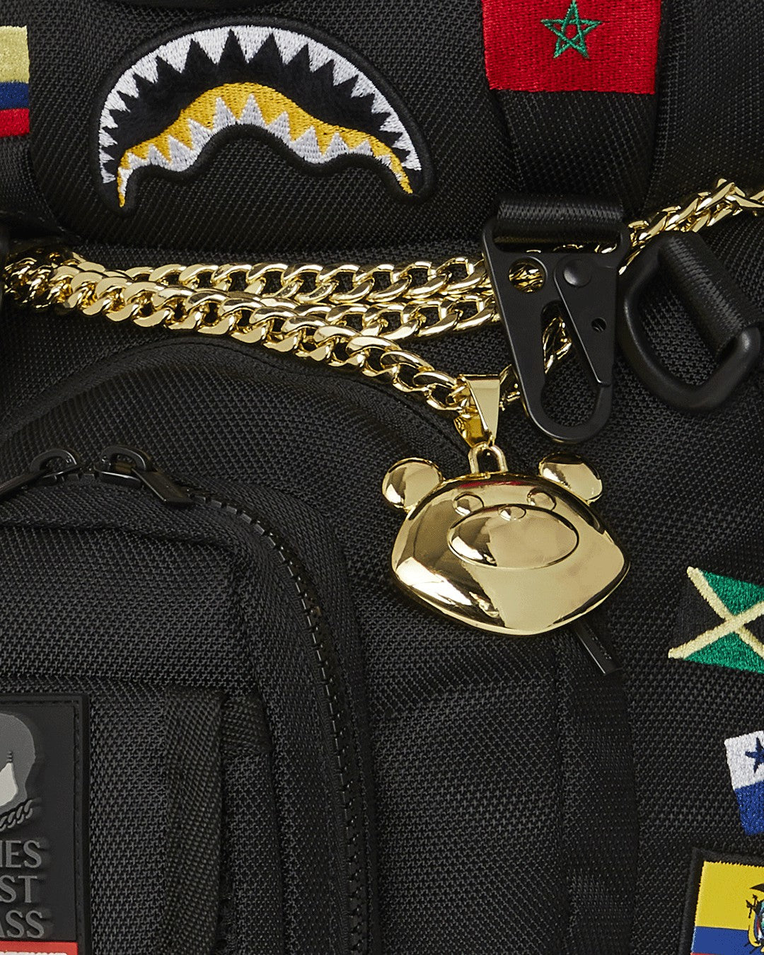 Sprayground - JAMES FIRST CLASS GLOBAL FLAGS MONEYBEAR BACKPACK