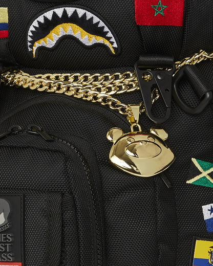 Sprayground - JAMES FIRST CLASS GLOBAL FLAGS MONEYBEAR BACKPACK