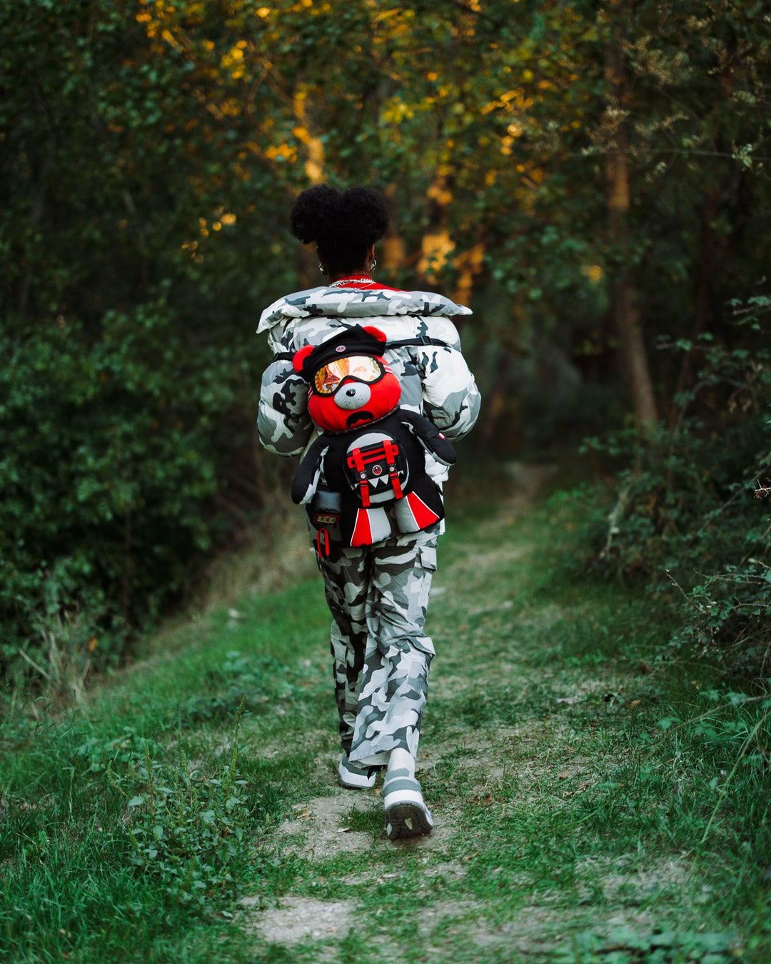 Sprayground - SKY HIGH SEEKERS ARCTIC GPS MONEYBEAR BACKPACK