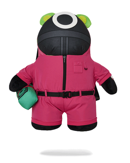 Sprayground - SQUID GAME COLLAB PINK SOLDIERS BEAR BACKPACK
