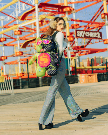 Sprayground - SLIME DIME MONEYBEAR TEDDYBEAR ON BACKPACK