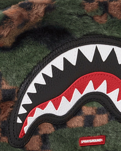 Sprayground - BIG SKY FUR SHARK MESSENGER BRICK BAG