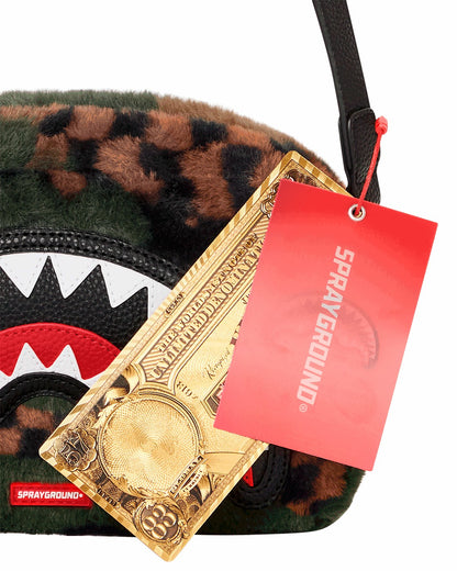 Sprayground - BIG SKY FUR SHARK MESSENGER BRICK BAG